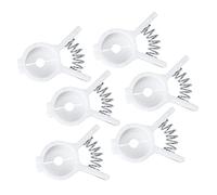 Chef Craft 20840, 6-piece Bread and Bagel Bag Clips. Seal Your Bread, Rolls, Bagels, Frozen Foods, Popcorn, Corn Chips, Pretzels, Candy Bags, Snack Bags, and More Easily with These Food Bag Clips.