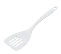Chef Craft Basic Hard Plastic Melamine Slotted Turner/Spatula, 11.25 inch, White