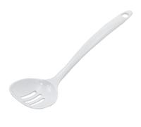 Chef Craft Basic Melamine Slotted Spoon, 11.25 inch, White