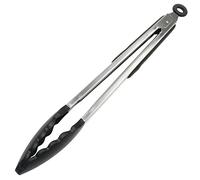 Chef Craft Premium Silicone Cooking Tongs, 12 inch, Black