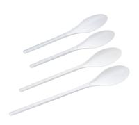 Chef Craft Select Plastic Poly Spoon Set, 10-14.5 inch 4 Piece Set, White