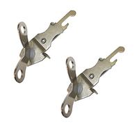 Chef Craft Set of 2 Compact Butterfly Mini Size Can and Bottle Openers, Nickel Plated Steel, 4", Silver