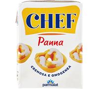 Chef crema da cucina italiana UHT cooking cream for cooking, 24 x 200 ml | Consistenza vellutata and practical stock, ideal for sughi, sauces, meat, gratinated, total net weight 4.8 litres