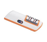 Chef Cutter Sharpener - 3 Stage Cutting Head Trimmer 19×5.5cm, Automatic USB Charging Electric Cutter Sharpener for Polishing Razor Kitchen Work Jar