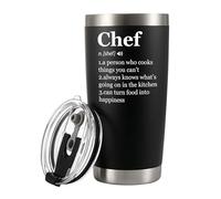 Chef Definition Chef Gifts Vacuum Insulated Tumbler for Cooking, Sous Chef Pasty Baker for Baking, Culinary Gifts, Students, Teachers, Chef Boss, Travel Mug with Lid, Straw
