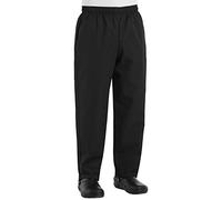Chef Designs Red Kap Men's Baggy Chef Pant, Black, Medium