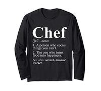 Chef Dictionary Definition - Design for Head Chef Line Cook Long Sleeve T-Shirt