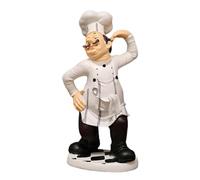 Chef French Chef Figurine Cook Chef Collectible Statues Resin Chef Home Countertop Table Decoration for Country Cottage Decor Resin Chef Figure Figurine Ornament Decoration