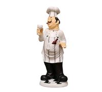Chef French Chef Figurine Cook Chef Collectible Statues Resin Chef Home Countertop Table Decoration for Country Cottage Decor Resin Chef Figure Figurine Ornament Decoration
