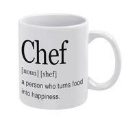 Chef Gift for Men Women Chef Quotes Mug Chef Definition Mug Funny Coffee Mug,Man Cave Prints,The Best Gift for Colleagues, Parents, and Grandparents, 110z Men and Women