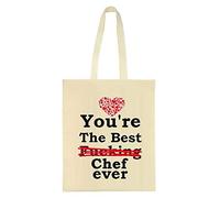 chef Gifts You're the best fucking chef ever Tote Bag Cotton Shopping Bag.