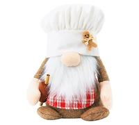 Chef Gnomes Christmas Decoration Knitted Dolls Cloth Ornament Home Shopping Mall Decorations 2 Styles To Choose Chef Plush Doll