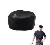 Chef Hat,Adjustable Cooking Cap Mesh Top Skull Hat Chefs for Men Women Professional Bakers Hat Breathable Flat Top Cap Unisex Hair Cover Black Chef Hat for Chefs Baking Cooking Home Kitchen Restaurant