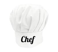 Chef Hat Kitchen Role Names (Adult, White - Chef)