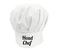 Chef Hat Kitchen Role Names (Adult, White - Head Chef)