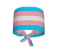 Chef Hat Lgbt Pride Transgender Pride Working Hat Adjustable Cleaning Working Cap Comfortable Sweatband For Sport Cooking Housework