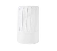 Chef Hat Men Kitchen Elastic Cap Hotel Restaurant Kitchen Chef High Hats Catering Serve Bakery Cake Breathable Cook Medium Hat(White,Large)