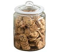 Chef-hub Extra Large 6 Litre Cookie Jar Biscuit Barrel Glass Storage Container Kitchen Storage Hacks For Pasta Sweets Cookies Snacks Canister