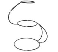 Chef-Hub Quality Hand Made Scroll/S Shaped Stainless Steel 3 Tier Wedding Cake Stand, Pack of 1