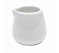 Chef-Hub White Ceramic Mini Milk Jug, Milk Creamer Pitcher Sauce, Syrup Server for Kitchens & Home, 1.5oz, Pack of 12