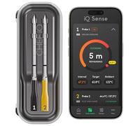 CHEF iQ Sense [2025 Model] | Smart Wireless Meat Thermometer | 2 Ultra-Thin Probes | WiFi Unlimited Range | 530°C Heat Safe | 5 Sensors | BBQ, Grill, Oven, Smoker, Air Fryer | Gen3