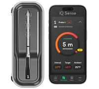 CHEF iQ Sense | Smart Wireless Meat Thermometer | Ultra-Thin Probe | WiFi Unlimited Range | 1000°F Heat Safe | 5 Sensors | Bluetooth Food Thermometer for BBQ, Grill, Oven, Smoker, Air Fryer
