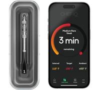 Chef iQ Wireless Smart Meat Thermometer with Ultra-Thin Probe, Bluetooth Meat Thermometer Unlimited Range Digital Food Thermometer for Remote Monitoring