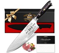 Chef Knife Gifts for Dad Daddy from Daughter Son, Dad Christmas Gifts, High Carbon German Stainless Steel EN. 4116 Kitchen Knife, Xmas Secret Santa Advent Calendar Presents for Father Step Dad