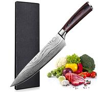 Chef Knife, Kitchen Knife 8 inch, Made of High Carbon Stainless Steel, Chefs Cooking Knife with Ergonomic Handle for Home Kitchen and Restaurant, Gift Box