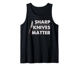 Chef Knife Skills Sharp Knives Matter Kitchen Humor Art Tank Top