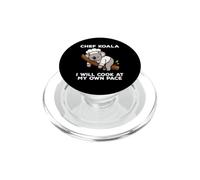 Chef Koala I Will Cook At My Own Pace Funny Koala Bear PopSockets PopGrip for MagSafe