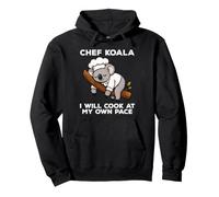 Chef Koala I Will Cook At My Own Pace Funny Koala Bear Pullover Hoodie