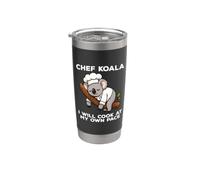 Chef Koala I Will Cook At My Own Pace Funny Koala Bear Stainless Steel Insulated Tumbler