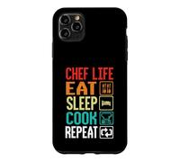 Chef Life Eat Cook Repeat Funny Cooking Chefs Lover Case for iPhone 11 Pro Max
