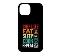 Chef Life Eat Cook Repeat Funny Cooking Chefs Lover Case for iPhone 14
