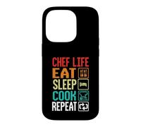 Chef Life Eat Cook Repeat Funny Cooking Chefs Lover Case for iPhone 14 Pro
