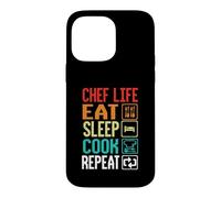 Chef Life Eat Cook Repeat Funny Cooking Chefs Lover Case for iPhone 14 Pro Max
