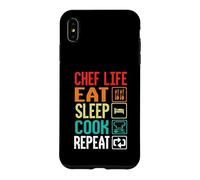 Chef Life Eat Cook Repeat Funny Cooking Chefs Lover Case for iPhone XS Max