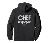 Chef Life No Cap Cooking Restaurant Cook Kitchen Slang Pullover Hoodie
