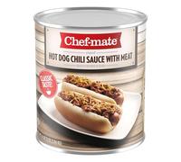 Chef-mate Hot Dog Canned Chili Sauce with Meat, Ready to Eat, 6 lb 12 oz (#10 Can Bulk)