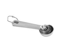 Chef Measuring Spoons, Heavy Duty Round Stainless Steel Metal, for Dry or Liquid - Set of 7