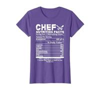 Chef Nutrition Facts T-Shirt Cool Chef Tee Gift For Chefs T-Shirt