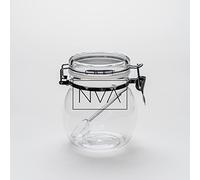 Chef Nva Acrylic Mason Jar with a Clip Airtight Lid Food Storage Pickling (Small)