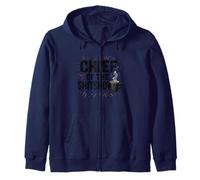 Chef Of The Shitshow Coffee Humor Zip Hoodie