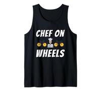 Chef on Wheels Bicycle Cycling Bicycles Cooking Culinary Tank Top