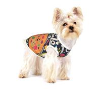 Chef Pizza Print Adorable Cotton Small Dog Clothes Pet Shirt, Soft Breathable Sleeveless Tank Top For Puppy, Cats And Chihuahua