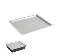 Chef Pomodoro Detroit Pizza Pan Lid - 8 x 10-inch (20.3 x 25.4 cm) - Designed Detroit Pizza Pan, Holds Heat & Humidity, Stackable, Prevents Drying, 1.5mm Thick Aluminum