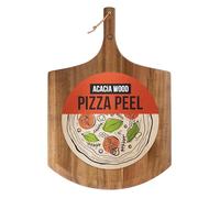 Chef Pomodoro Pizza Peel, Lightweight Acacia Pizza Paddle and Pizza Board for Baking Homemade Pizza and Bread, Wooden Pizza Peel, Pizza Oven Accessories. (40 cm)