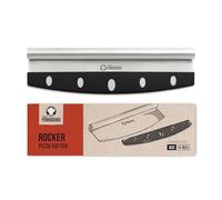 Chef Pomodoro Pizza Rocker Cutter with Protective Cover, Multipurpose 14 Inch Curved Chopper with Stainless Chopper, Premium Pizza Accessories Dishwasher Safe