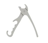 Chef Pomodoro Premium Pizza Pan Gripper, 20 cm (8-inch) Cast Aluminum, Deep Dish Heavy Duty Pans, Gripper Clip Tongs for Oven Microwave Clamp